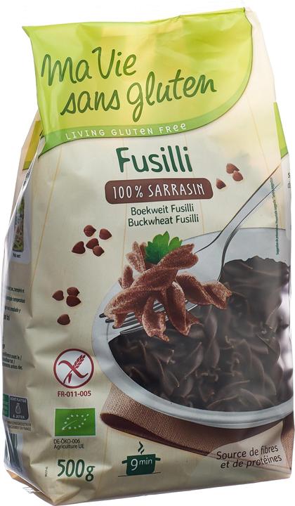 Image du produit Ma vie sans Gluten Fusilli 100% sarrasin (500 g)