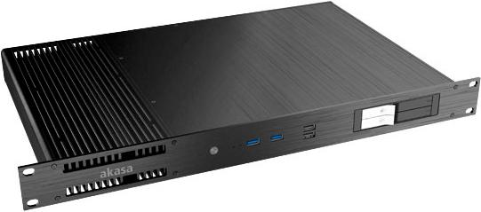 Actual product image Akasa Galileo TU1 Thin-Mini-ITX 1U Case, OEM (Thin Mini ITX)