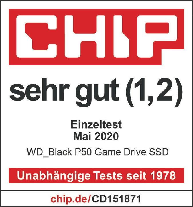 Image du produit WD Black P50 Game Drive SSD (500 Go)