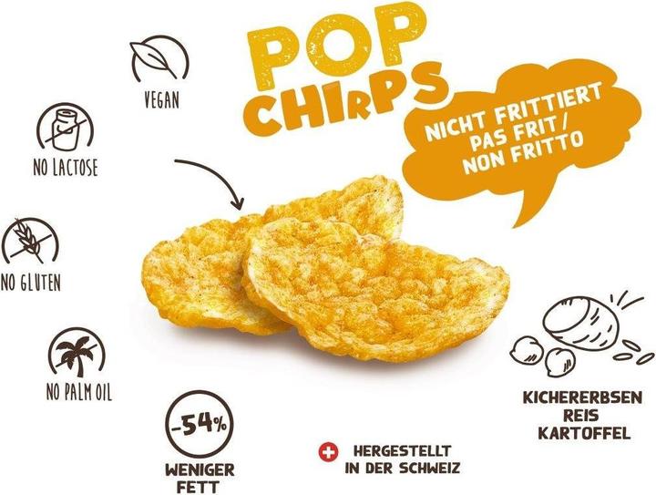 Produktbild Chirpies Pop Chirps PAPRIKA Snack aus Kichererbsen Box (85 g)