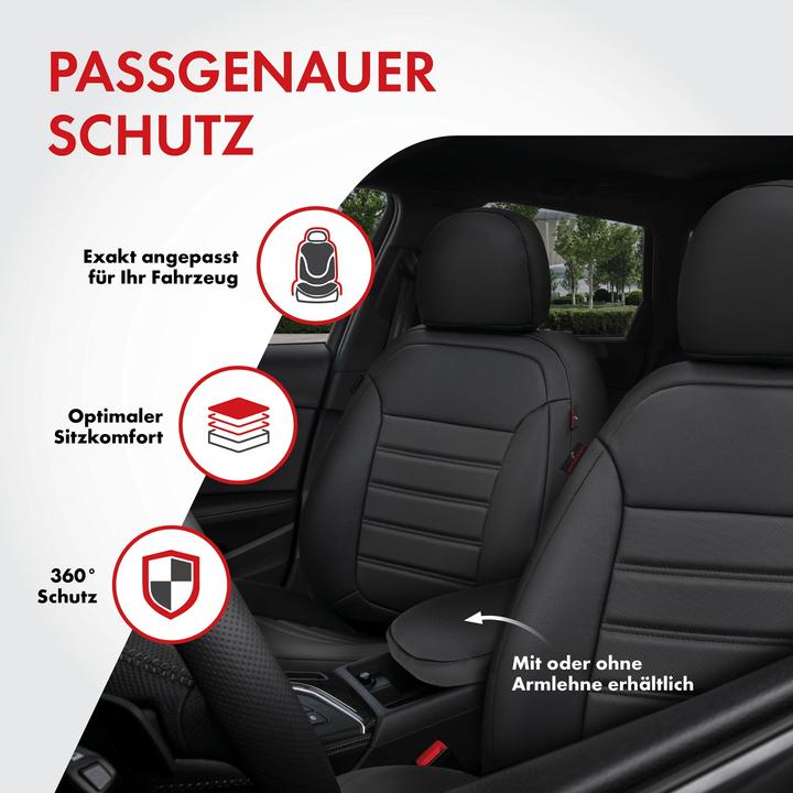 Image du produit Walser Housse de siège pour Hyundai ix35 (LM, EL, ELH) 08/2009-aujourd'hui, 2 housses de siège simples