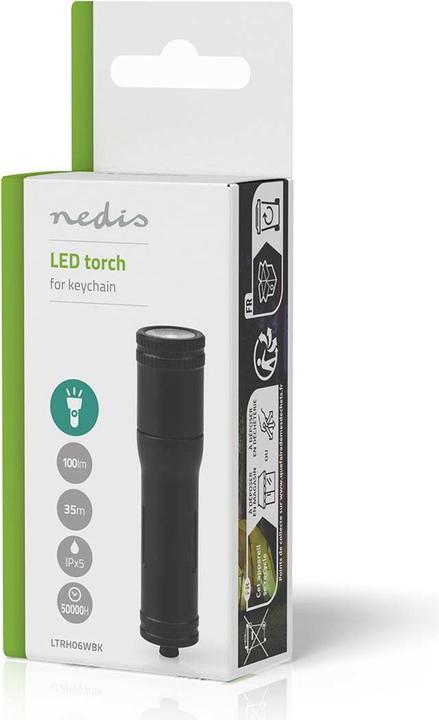 Immagine prodotto Nedis Torcia LED portachiavi, 100 lm (1.50 cm, 100 lm)