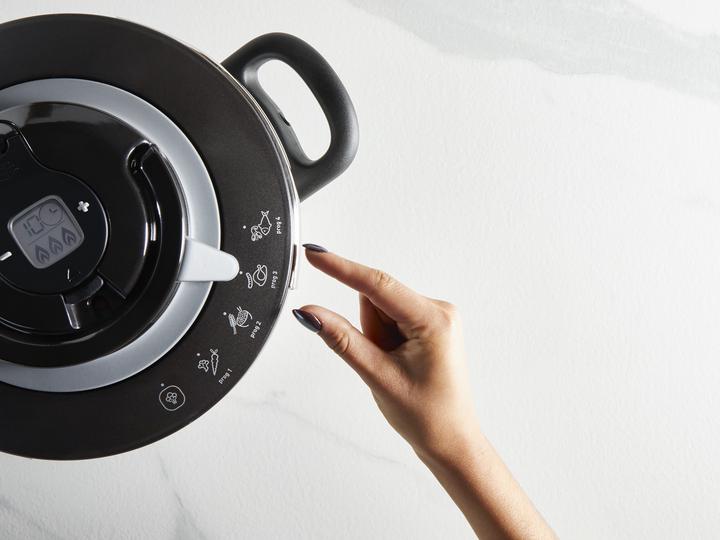 Image du produit Tefal Clipso+ Chef 6L Schnellkochtopf (22 cm, Cuiseur à vapeur, Acier inoxydable)