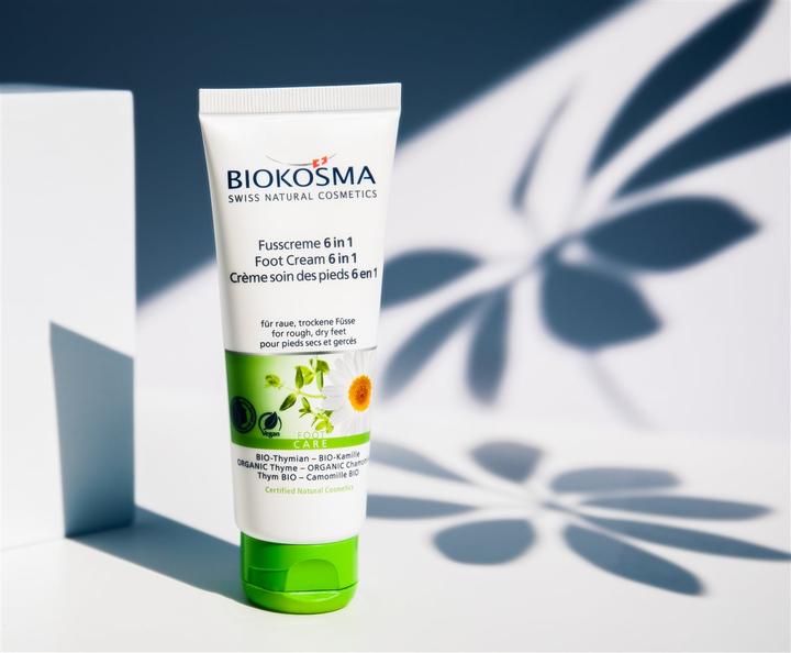 Immagine prodotto Biokosma 6 in 1 Timo biologico e camomilla biologica (Crema piedi e gel piedi, 75 ml)