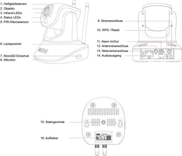 Produktbild Instar IN-8815 4K POE/WLAN weiss 18006 IP Überwachungskamera