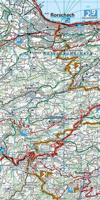 Image du produit Plan vélo St.Gallen-Appenzell-Toggenburg
