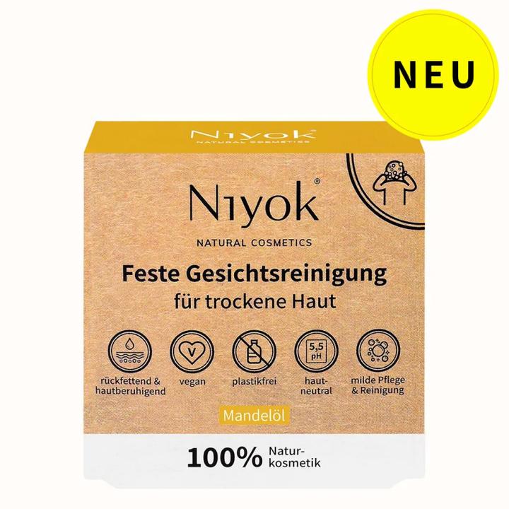 Actual product image Niyok Solid Facial Cleansing Almond Oil (Cleaning cloths)
