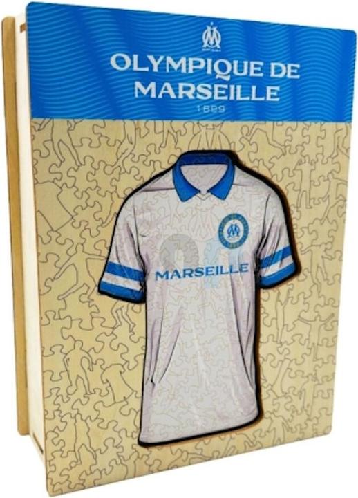 Iconic Olympique de Marseille - Maillot - Puzzle en bois Taille M (270 pièces) (270 pièces)