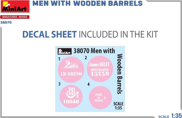 Produktbild 1:35 Fig.-Set Männer mit Holzfässern (2)