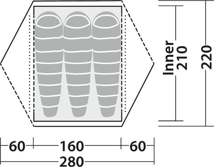 Actual product image Robens Boulder 3 (Dome tent, 2.90 kg, 3 persons)