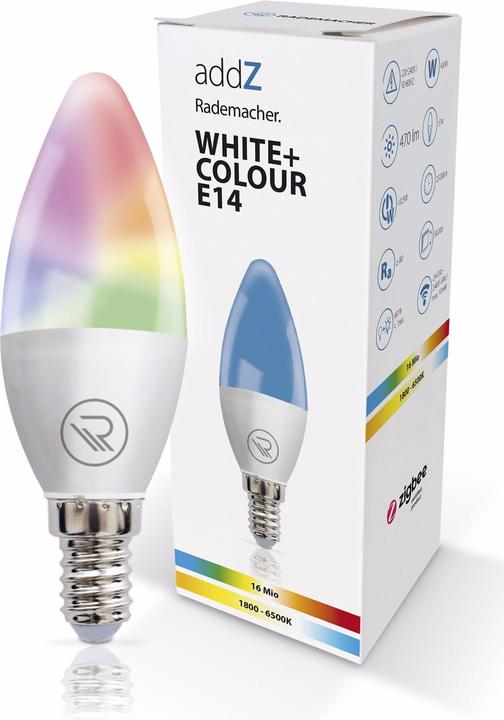 Actual product image Rademacher addZ White + Colour E14 LED (E14, 4.80 W, 470 lm, 1 x, F)
