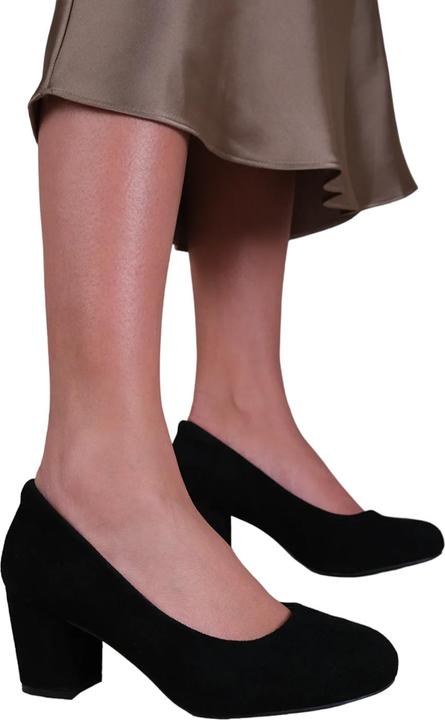 Immagine prodotto Where's That From Melrose Decolleté Pelle Scamosciata Tacco a Blocco Medio Donna (39)