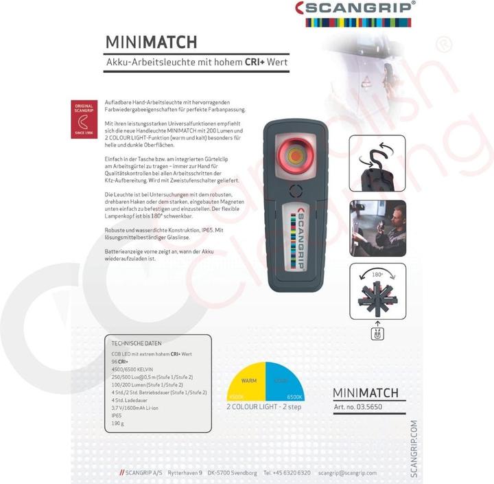 Actual product image Scangrip Minimatch (200 lm)