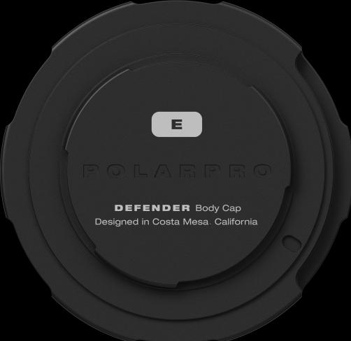 Actual product image PolarPro Camera body cover Sony E Mount - Black