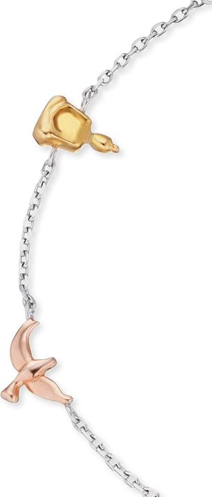 Actual product image Engelsrufer Bracelet tree of life tricolor (18 cm, 925 silver rhodium-plated)