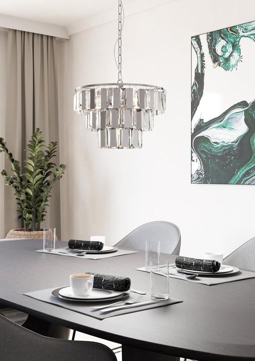 Actual product image EGLO Pendant lamp ERSEKA 5x E14, chrome (E14)