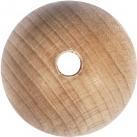 Actual product image Rayher Raw wood balls, drilled through, 50mm ø, 2 pieces