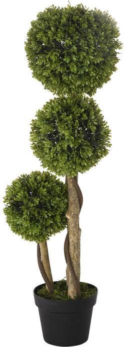 Image du produit Swisshandel24 Plante artificielle, buis de 90 cm en pot de fleurs, protection UV, plante d'intérieur pour salon (90 cm)