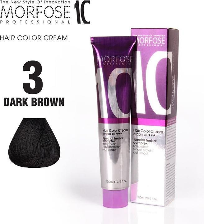 Morfose (3) Haarfarbe Dunkelbraun 100ml (Dunkelbraun)