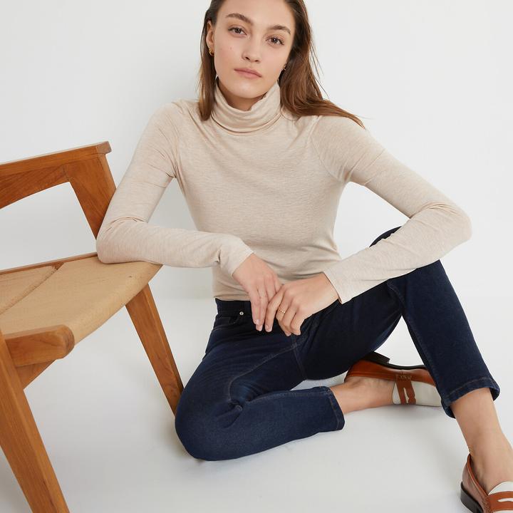 Actual product image La Redoute Collections Turtleneck shirt with long sleeves (XS)