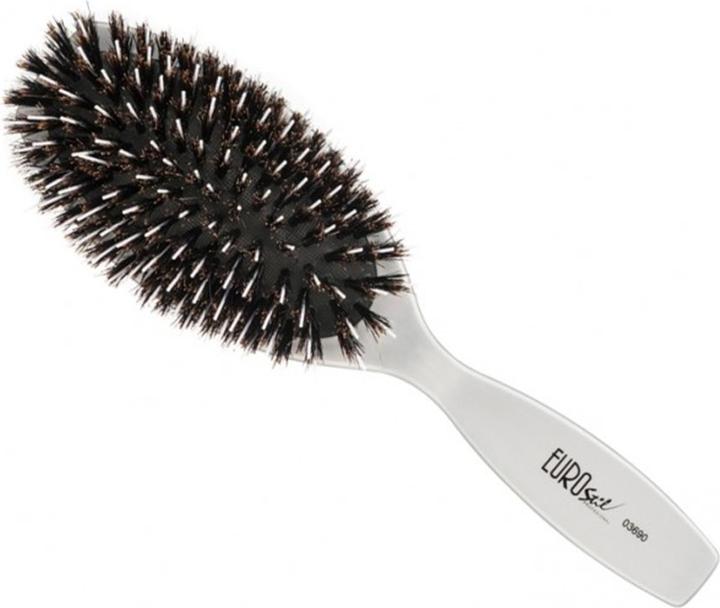 Image du produit Industrias Oriol Eurostil Puro Jabali Pua Blanca Ovalado Grande Brush 1 Unit