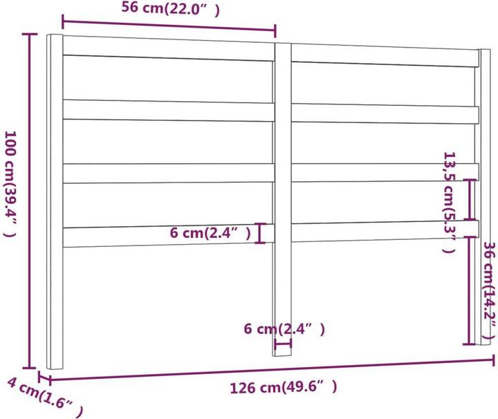 Immagine prodotto VidaXL Batsheva (126 x 4 x 100 cm)