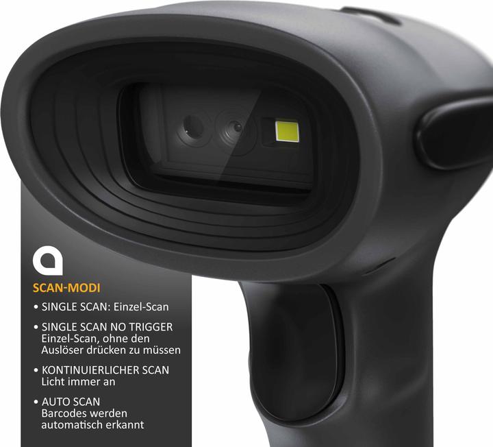 Actual product image Aplic USB barcode scanner wired, handheld scanner, 1D and 2D, single scan & auto scan (1D barcodes, 2D barcodes)