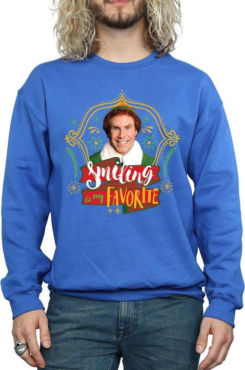 Actual product image Elf Mens Buddy Smiling Sweatshirt (XL)