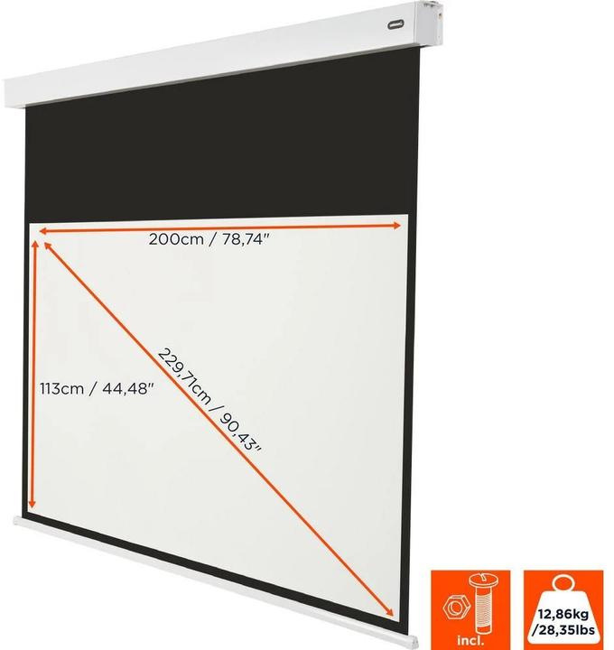 Produktbild Celexon Motorleinwand Batterie V2.0 Motor Pro Plus 200x113 cm 16:9 (90.35", 16:9)