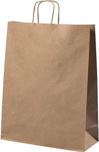 Immagine prodotto Mailmedia Borsa di carta con cordino, 15,7 litri, marrone Dimensioni: (L)320 x (P)120 x (H)410 mm, in K (200 Pezzo/i)