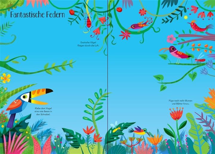 Produktbild Mein Immer-wieder-Stickerbuch: Dschungel (Deutsch, Kirsteen Robson, 2020)