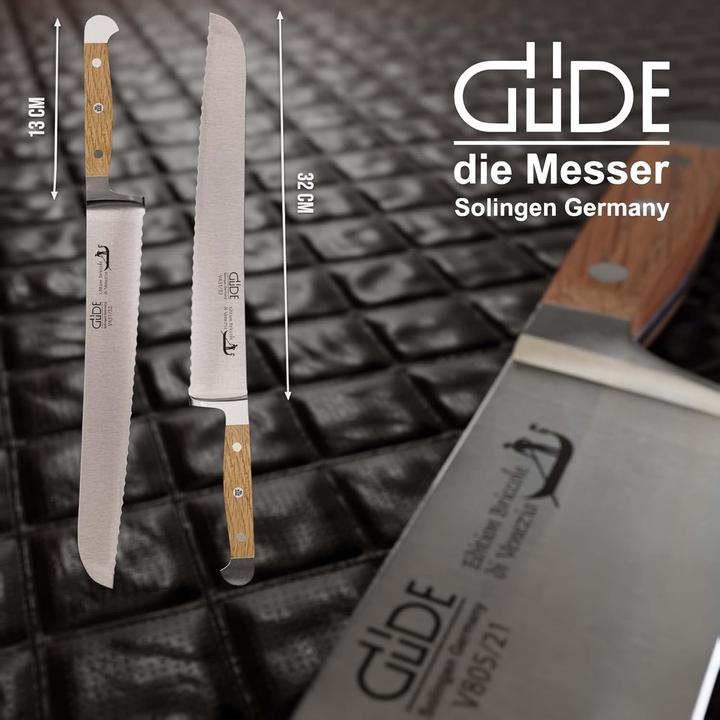 Immagine prodotto Güde Coltello da pane "Franz", forgiato, doppio bolster, manico:Briccole di Venezia (32 cm)