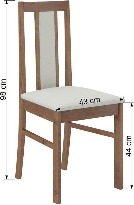 Image du produit ADRK Furniture Ensemble table et chaises RODOS 52 (140 x 80 x 75 cm)