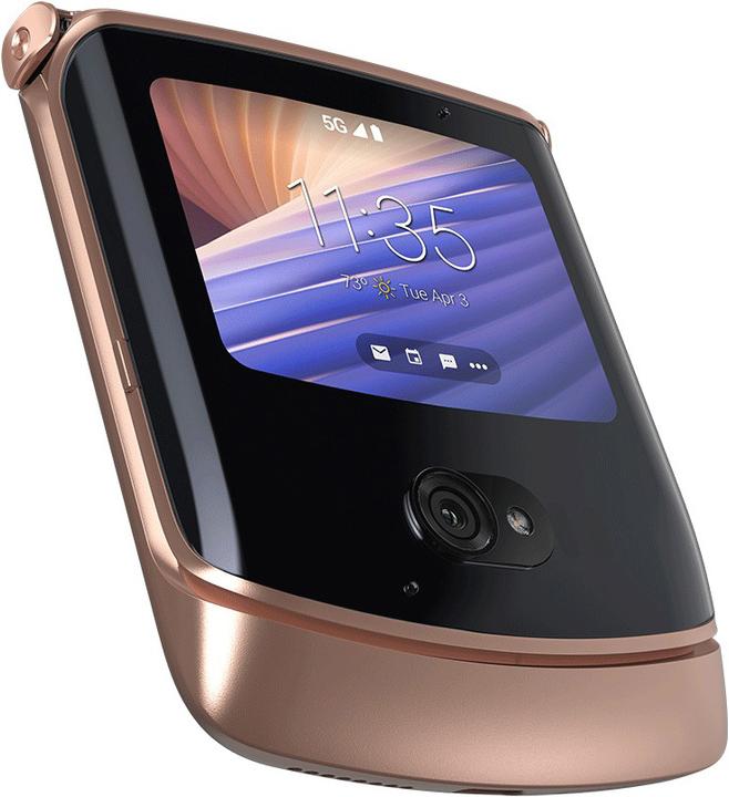 Actual product image Motorola Razr 5G (256 GB, Blush Gold, 6.20", SIM + eSIM, 48 Mpx, 5G)