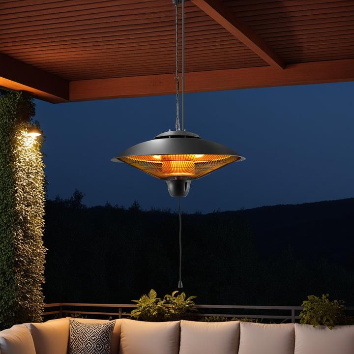 Image du produit tectake Radiateur infrarouge Solaris Orbit 2500W, boîtier en aluminium (2500 W)