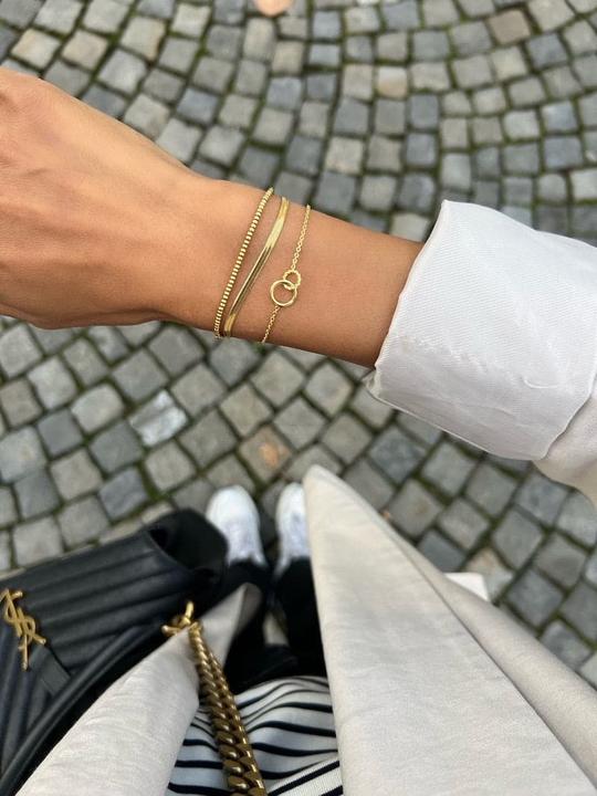 Actual product image Tara Style Everyday Classics bracelet - bracelet set (waterproof) (18k gold-plated stainless steel, 100% waterproof)