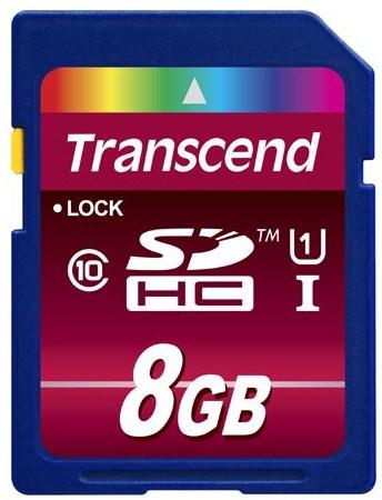 Immagine prodotto Transcend Sdhc Ultimate 600x (8 GB, SDHC, U1, UHS-I)