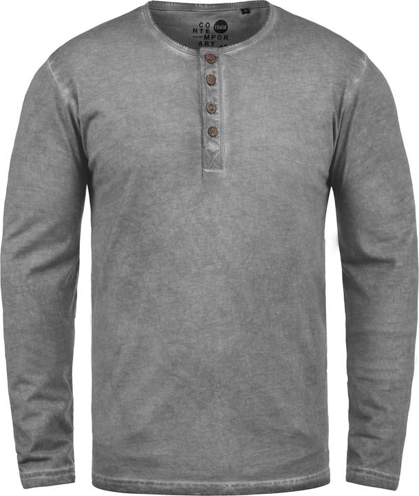 Immagine prodotto Solid Timur Maglia Maglie A Maniche Lunghe Da Uomo Con Collo Grandad In Cotone 100% (M)