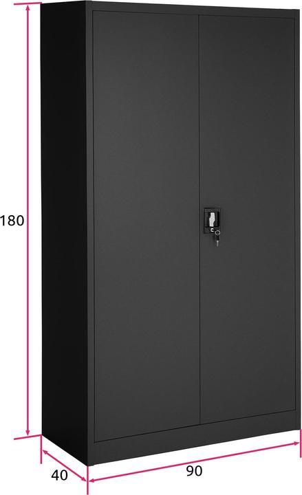 Immagine prodotto tectake Armadietto (90 x 40 x 180 cm)