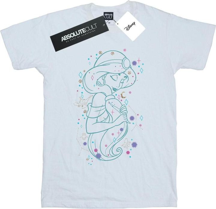 Actual product image Disney Mens Aladdin Princess Jasmine Written In The Stars T-Shirt (XXL)