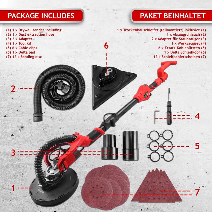 Produktbild Timbertech Trockenbauschleifer 710W (710 W)