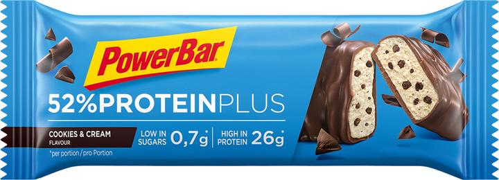 Actual product image Powerbar ProteinPlus 52% Bar (Cookies & Cream, 20 pcs., 1100 g)