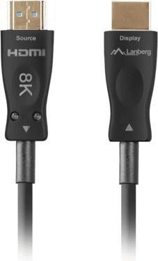 Actual product image Lanberg CABLE HDMI CABLE HDMI M/M V2.1 10M OPTYCZNY AOC CZARNY CA-HDMI-30FB-0100-BK (10 m, HDMI)