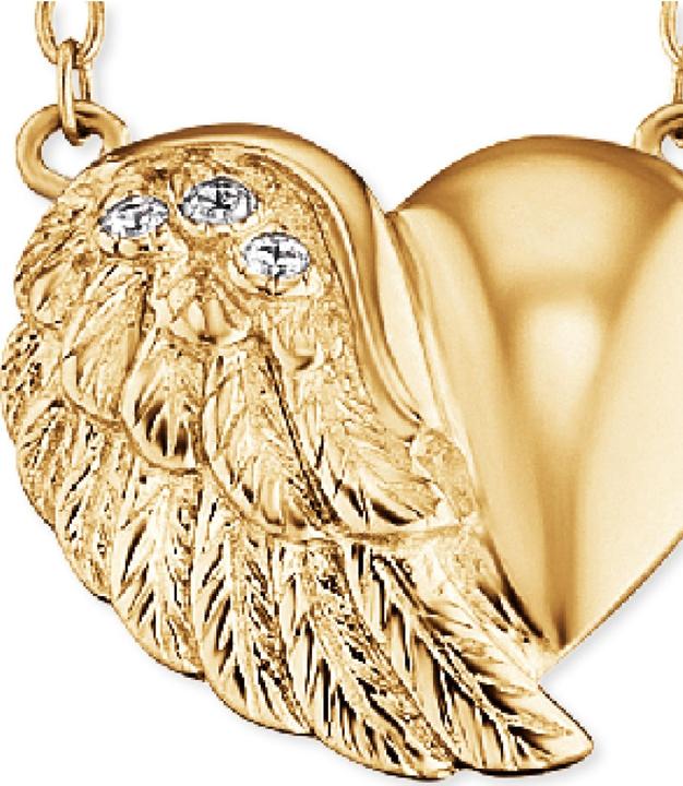 Produktbild Engelsrufer Halskette Herzflügel Gold (925er Silber, 40 - 44 cm)