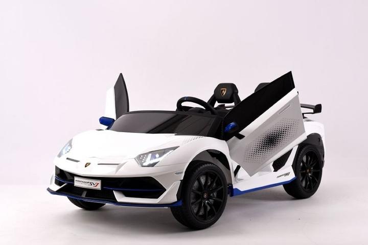 Actual product image Es-toys Electric children's car "Lamborghini Aventador SVJ Xago 2 seater" - licensed -MP3, leather seat (12 V)