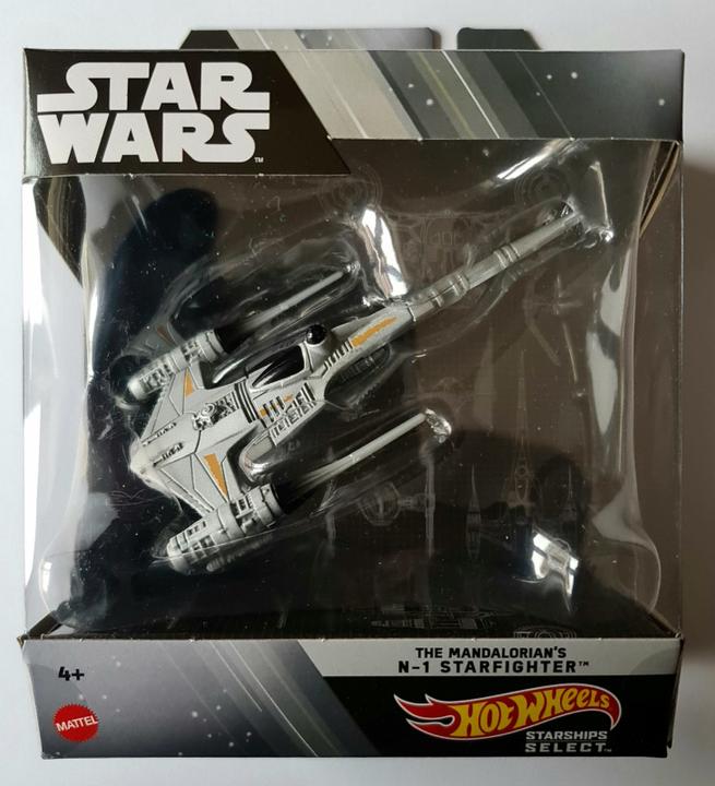 Actual product image Mattel Star Wars Hot Wheels Starships Select DieCast Model The Mandalorian's N-1 Starfighter
