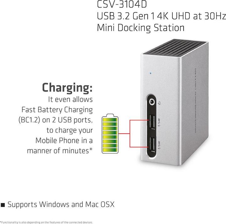 Image du produit Club 3D Csv-3104d (USB-B, 9 Ports)
