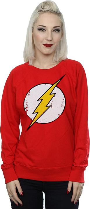 The Flash Distressed Logo Sweatshirt aus Baumwolle