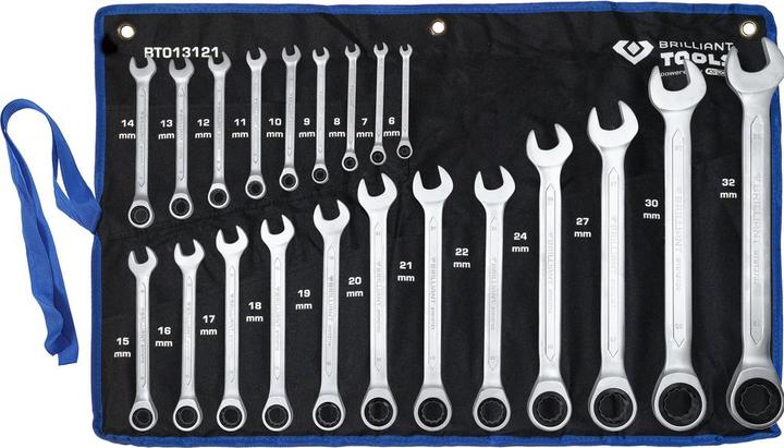 Produktbild KS Tools Ratschenringschlüssel-Satz (32 mm, 19 mm, 6 mm, 12 mm, 24 mm, 14 mm, 22 mm, 16 mm, 23 mm, 10  mm, 21 mm, 18 mm, 27 mm, 7 mm, 31 mm, 17 mm, 11 mm, 15 mm, 26 mm, 30 mm, 8 mm, 28 mm, 9 mm, 29 mm, 13 mm, 20 mm, 25 mm)