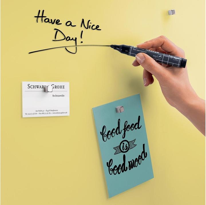Actual product image Sigel Glass Magnet Board Artverum (Magnet board, 60 x 40 cm)
